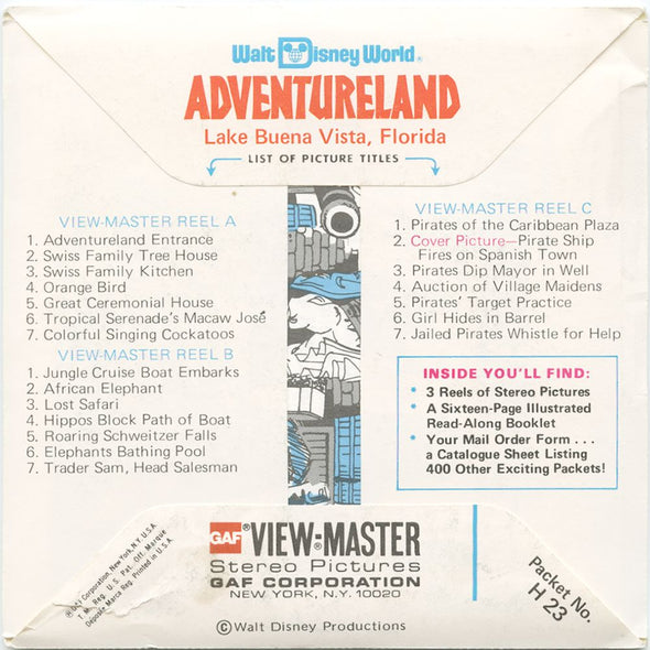 9 ANDREW - Adventureland - View-Master 3 Reel Packet - vintage - H23-G5 Packet 3Dstereo 