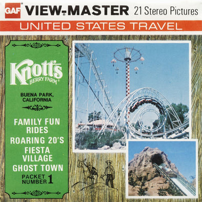 5 ANDREW - Knott's Berry Farm Packet No1 - View-Master 3 Reel Packet - vintage - H29-G5 Packet 3dstereo 