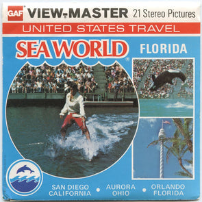 Sea World - Florida - View-Master 3 Reel Packet - 1977 - vintage - H75-G5 Packet 3dstereo 