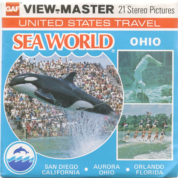 Sea World - Ohio - View-Master 3 Reel Packet - vintage - H76-G5 Packet 3dstereo 