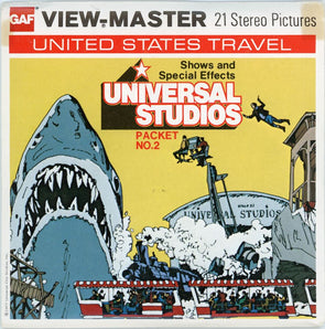 5 ANDREW - Universal Studios Shows and Special Effects - View-Master 3 Reel Packet - vintage - H81-G5 Packet 3dstereo 