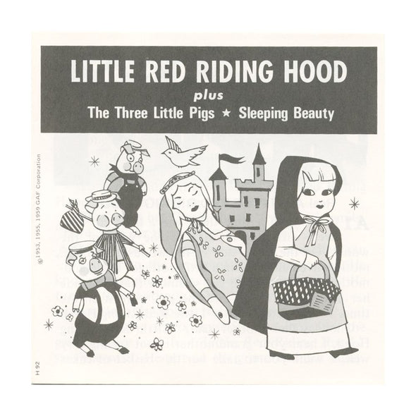 10 ANDREW - Little Red Riding Hood - View-Master 3 Reel Packet - vintage - H92-G5 Packet 3Dstereo 