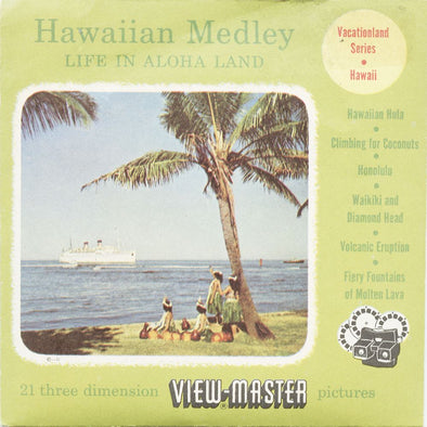 5 ANDREW - Hawaiian Medley - View-Master 3 Reel Packet - 1951 - vintage - S3 Packet 3dstereo 