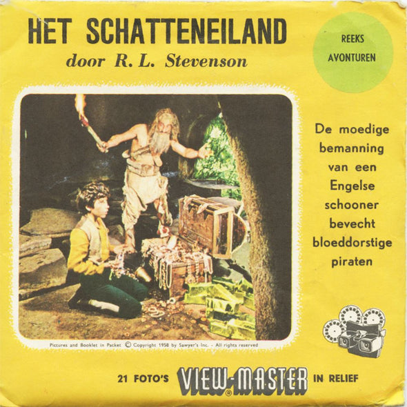 5 ANDREW - Het Schatteneiland - View-Master 3 Reel Packet - vintage - B432-BS3 Packet 3dstereo 