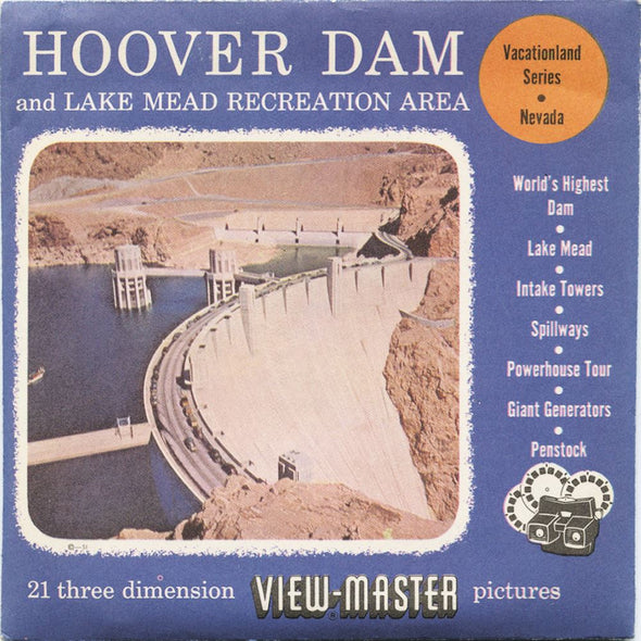 5 ANDREW - Hoover Dam - View-Master 3 Reel Packet - 1955 - vintage - 8,11,9008-S3 Packet 3dstereo 