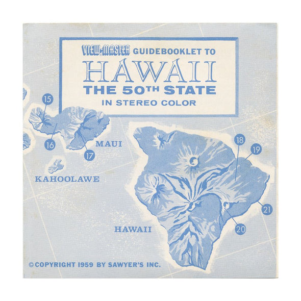 9 ANDREW - Hawaii The 50th State - View-Master 3 Reel Economy Packet - vintage - A120-S4 Packet 3Dstereo 