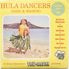 9 ANDREW - Hula Dancers - View-Master 3 Reel Economy Packet - vintage - 61,64,73-S3 Packet 3Dstereo 