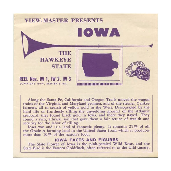 5 ANDREW - Iowa - View-Master 3 Reel Packet - vintage - IW-1,2,3-S1 Packet 3dstereo 