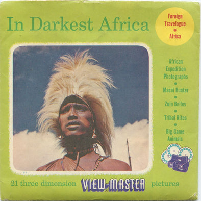 7 ANDREW - In Darkest Africa - View-Master 3 Reel Packet - vintage - 3900-A,B,C-S3 Packet 3dstereo 