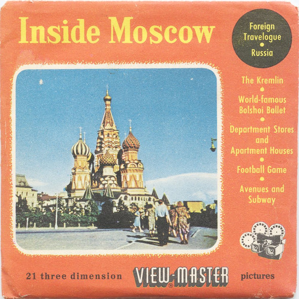 10 ANDREW - Inside Moscow - View-Master 3 Reel Packet - vintage - 2820-A,B,C-BS3 Packet 3dstereo 