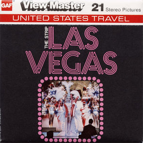 Las Vegas Strip - View-Master 3 Reel Packet - vintage - J17-G5 Packet 3dstereo 