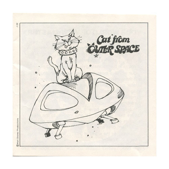 10 ANDREW - Cat From Outerspace - View-Master 3 Reel Economy Packet - vintage - J22-G6 Packet 3Dstereo 