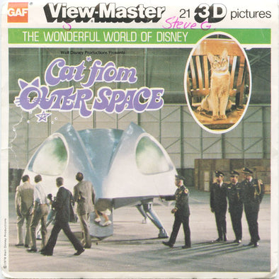 10 ANDREW - Cat From Outerspace - View-Master 3 Reel Economy Packet - vintage - J22-G6 Packet 3Dstereo 