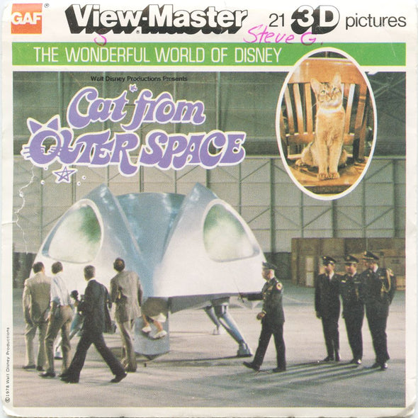 10 ANDREW - Cat From Outerspace - View-Master 3 Reel Economy Packet - vintage - J22-G6 Packet 3Dstereo 