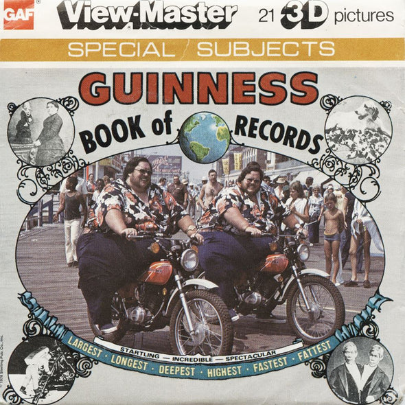 5 ANDREW - Guinness Book of World Records - View-Master 3 Reel Packet - 1978 - vintage - J24-G5 Packet 3dstereo 