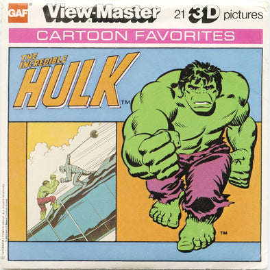 9 ANDREW - Hulk - View-Master 3 Reel Economy Packet - vintage - J26-G6 Packet 3Dstereo 