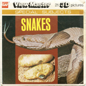 5 ANDREW - Snakes - View-Master 3 Reel Packet - 1978 - vintage - J65-G6 Packet 3dstereo 