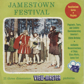 5 Andrew - Jamestown Festival - View-Master 3 Reel Packet - 1957 - vintage - S3 Packet 3dstereo 