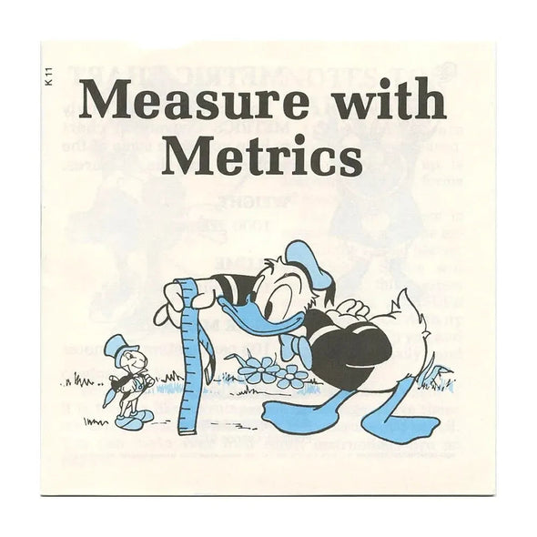 Measure with Metrics - View-Master 3 Reel Packet - 1970s - vintage - (K11-G6) Packet 3dstereo 