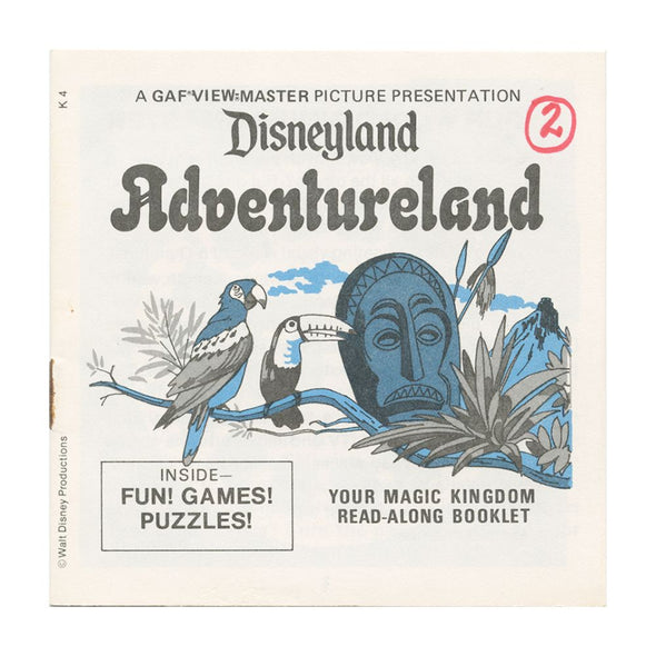 9 ANDREW - Adventureland - View-Master 3 Reel Packet - vintage - K4-G6 Packet 3Dstereo 