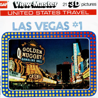 Las Vegas No1 - View-Master 3 Reel Packet - vintage - K42-G5 Packet 3dstereo 