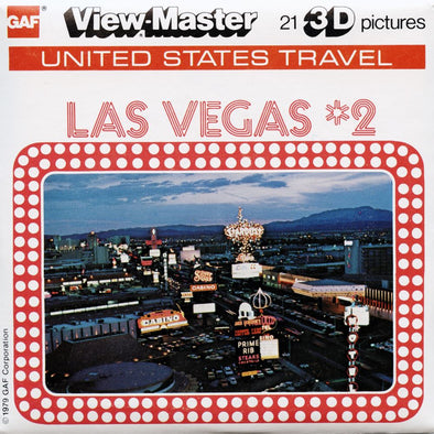 Las Vegas No2- View-Master 3 Reel Packet - vintage - K43-G5 Packet 3dstereo 