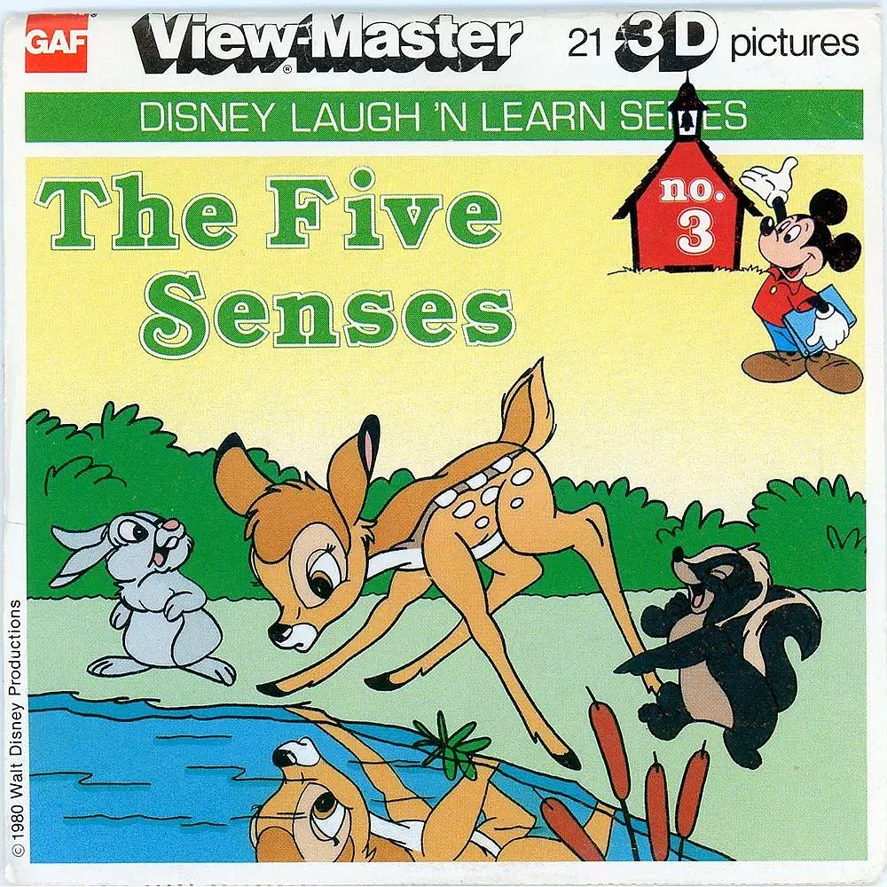 Five Senses - View-Master 3 Reel Packet - 1980s - vintage - K8-G5