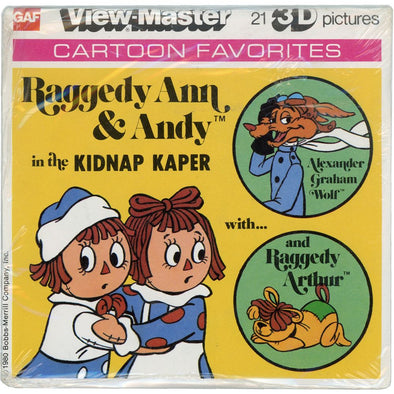 Raggedy Ann and Andy - View-Master 3 Reel Packet - 1980 - vintage - K88-G6 Packet 3dstereo 