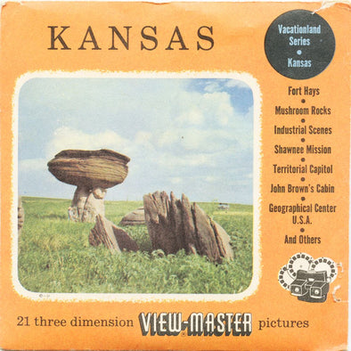 5 ANDREW - Kansas - View-Master 3 Reel Packet - 1954 - vintage - KN-1,2,3-S3 Packet 3dstereo 