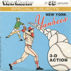 5 ANDREW - New York Yankees - View-Master 3 Reel Packet - 1981 - vintage - L20-V2 Packet 3dstereo 