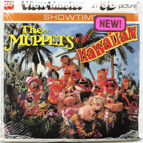 5 ANDREW - The Muppets Go Hawaiian - View-Master 3 Reel Packet - vintage - L25-G6 Packet 3dstereo 