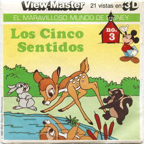 5 ANDREW - Los Cincos Sentidos No3 - View-Master 3 Reel Packet - vintage - L39S-V2 Packet 3dstereo 
