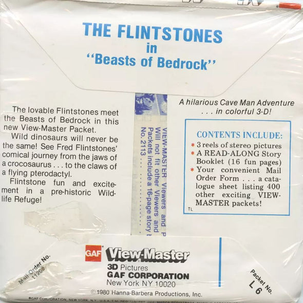 5 ANDREW - The Flintstones - View-Master 3 Reel Packet - vintage - L6-G5 Packet 3dstereo 