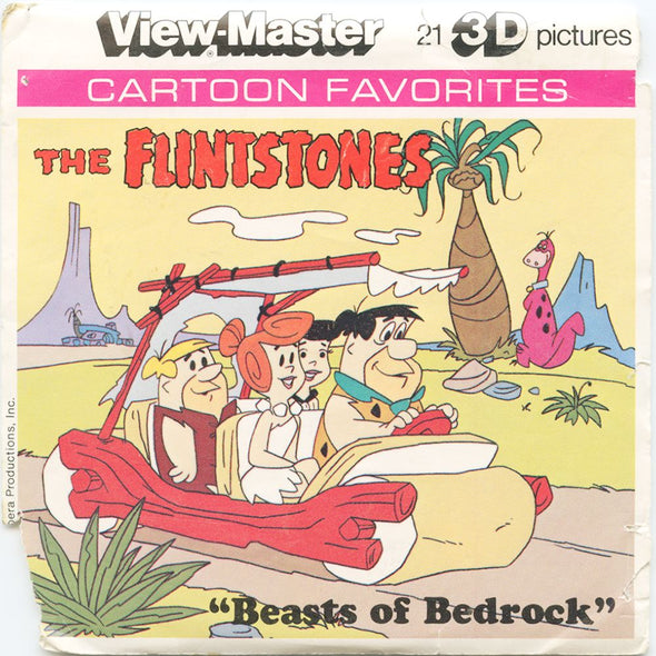 9 ANDREW - The Flintstones - View-Master 3 Reel Economy Packet - vintage - L6-V2 Packet 3Dstereo 