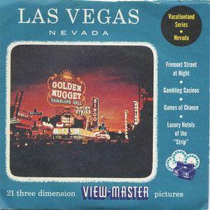 5 ANDREW - Las Vegas - View-Master 3 Reel Packet - vintage - 15-A,B,C-S3 Packet 3dstereo 