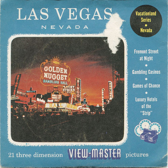 9 ANDREW - Las Vegas - View-Master 3 Reel Packet - vintage - 15-A,B,C-S3 Packet 3Dstereo 