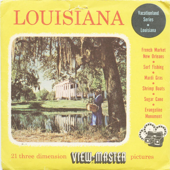 5 ANDREW - Louisiana - View-Master 3 Reel Packet - 1956 - vintage - LA-1,2,3-S3 Packet 3dstereo 