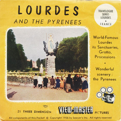 5 ANDREW - Lourdes and the Pyrennees - View-Master 3 Reel Packet - vintage - BS3 Packet 3dstereo 