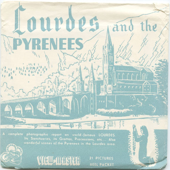 9 ANDREW - Lourdes and the Pyrenees - View-Master 3 Reel Packet - vintage - 1415-A,B,C-BS2 Packet 3Dstereo 