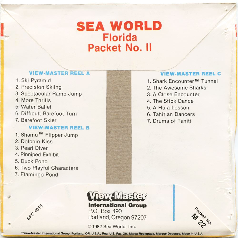 Sea World - View-Master 3 Reel Packet - 1982 - vintage - M22-V2 ...