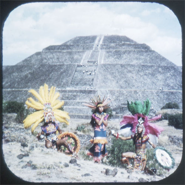 6 ANDREW - Mexico- View-Master 3 Reel Packet - Coin & Stamp - Nations of the World - vintage - S3 Packet 3dstereo 