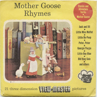 9 ANDREW - Mother Goose Rhymes - View-Master 3 Reel Packet - vintage - MG-1,2,3-S3 Packet 3Dstereo 