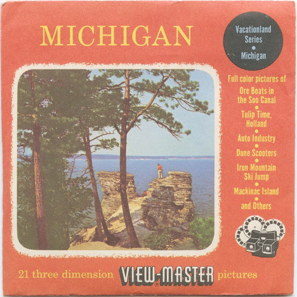 10 ANDREW - Michigan - View-Master 3 Reel Economy Packet - vintage - (MICH-1,2,3-S3) Packet 3dstereo 