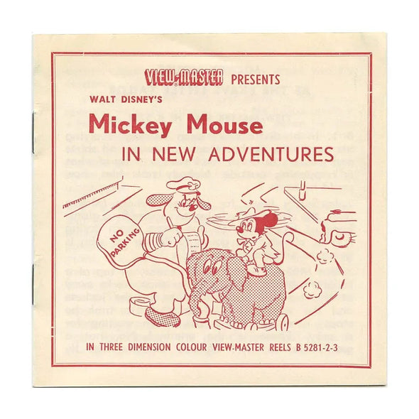 2 ANDREW - Mickey Mouse In New Adventures - View-Master 3 Reel Packet - 1950s - vintage - MICK-S3 Packet 3dstereo 