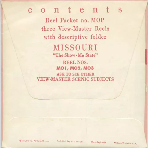 5 ANDREW - Missouri - View-Master 3 Reel Packet - MO-1,2,3-S2 Packet 3dstereo 