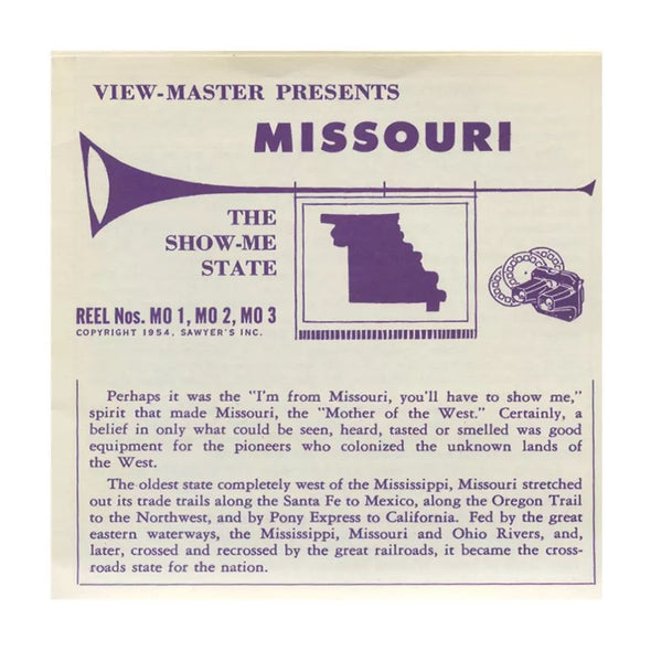 5 ANDREW - Missouri - View-Master 3 Reel Packet - MO-1,2,3-S2 Packet 3dstereo 