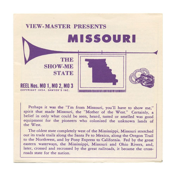 5 ANDREW - Missouri - View-Master 3 Reel Packet - 1954 - vintage - S3 Packet 3dstereo 
