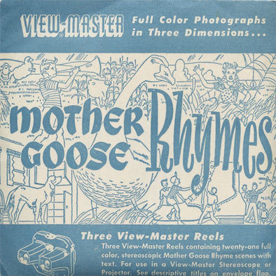 5 ANDREW - Mother Goose Rhymes - View-Master 3 Reel Packet - vintage - S1 Packet 3dstereo 