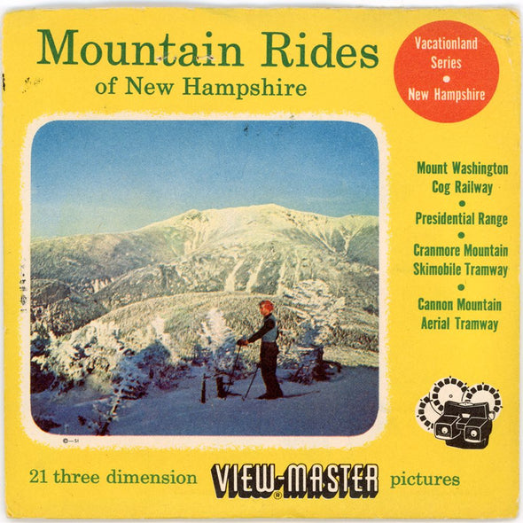 6ANDREW-Mountain Rides - View-Master 3 Reel Packet - vintage PKT 3Dstereo 