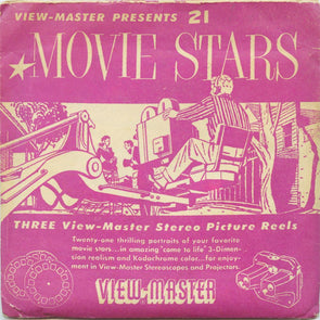 6 - ANDREW - Movie Stars - View-Master 3 Reel Packet - 1950s - vintage - S1 Packet 3dstereo 